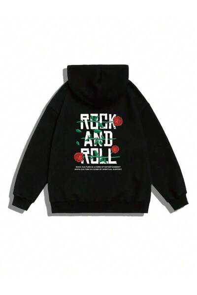 Vordevia Cardigan cu imprimeu Rock And Roll cu design special