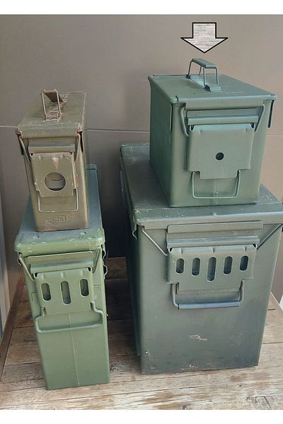 kho military design 30x16x18 Cm Decorative Metal Box