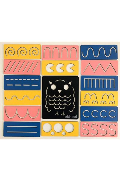 Okhool Line Works and Hand Muscle Development Set 17 Pieces