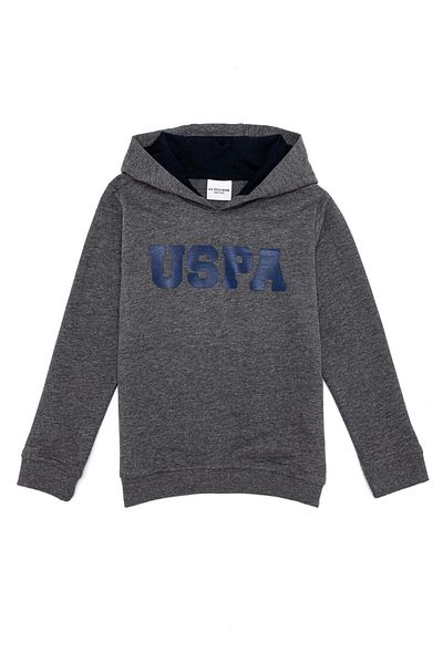 U.S. Polo Assn. Boys' Anthracite Melange Sweatshirt