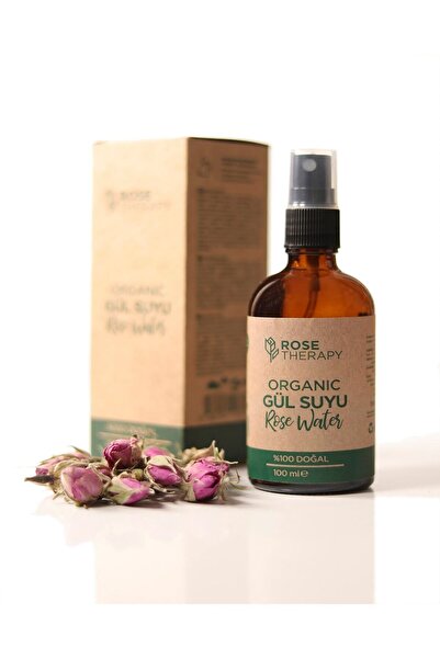 Rose Therapy Organik Tam Yağlı Doğal Gül Suyu 100 Ml