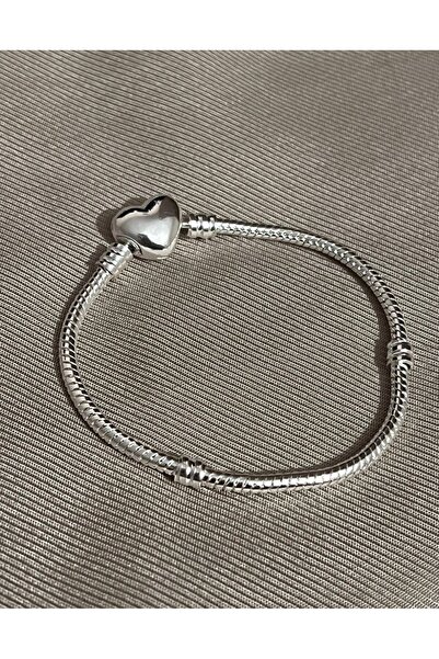 asaf Kalp klips charm takılabilir bileklik | gümüş kaplama