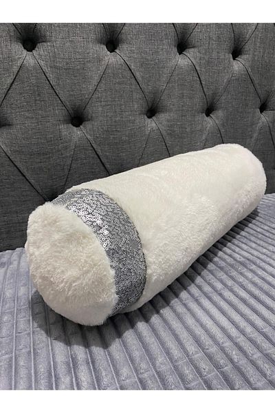 YILMAZHOME Plush Tuscany Cylinder Decorative Throw Pillow Pillow with Inner Filling