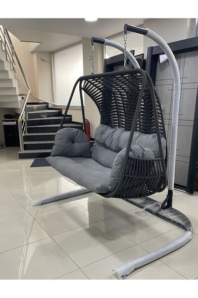 bahcesalincagidunyasi Çift Kişilik Salıncak Bahçe Salıncağı