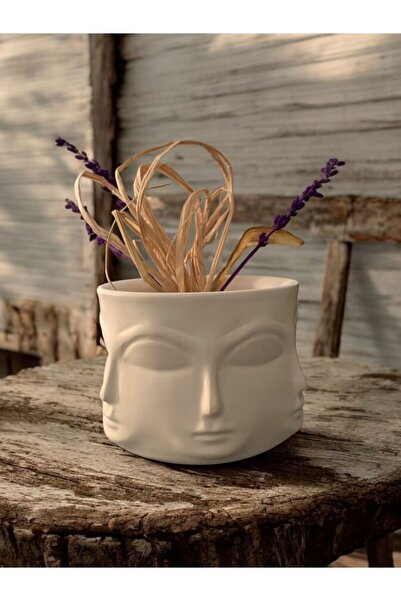 Stone Store Dekoratif Surat Görünümlü Saksı