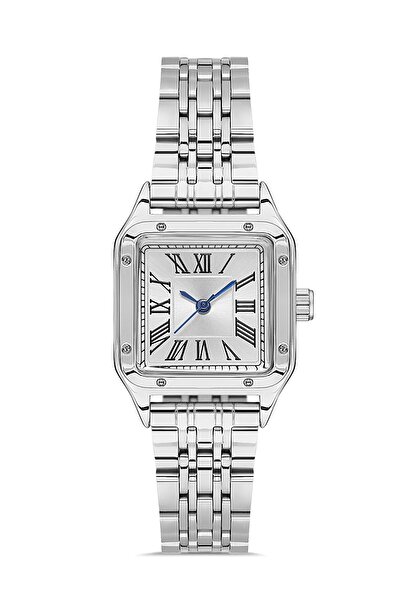 ÇENÇEN Kare Model Yeni Sezonun En Trend Gümüş Zarif Kadın Kol Saatleri