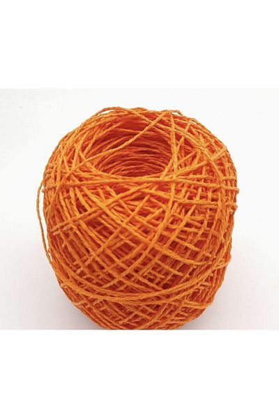 Mai Handmade 100 γραμμάρια πορτοκαλί τυλιγμένο χάρτινο σχοινί