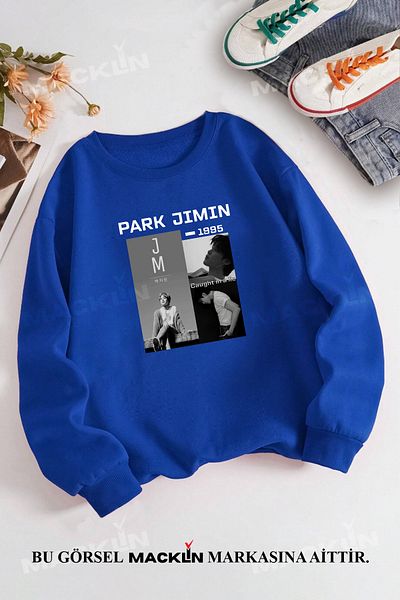 macklin Hanorac unisex BTS cu design personalizat Park Jimin Crewneck