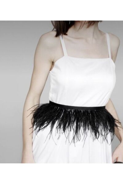 SmY Bag Cureaua cu pene cu design vintage negru