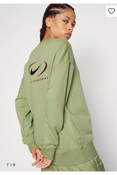 Nike Спортивний одяг Флісова кофта з великим коміром Phoenix Yeşil Kadın