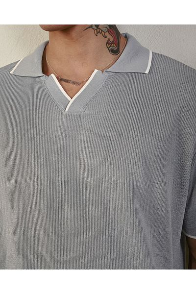İLKCET MODA Oversize Premium Basic Knitwear T-shirt