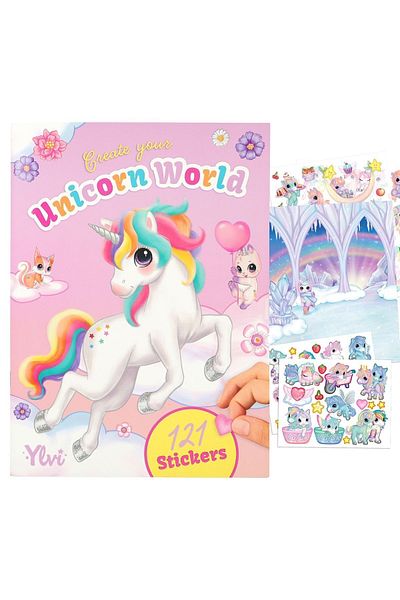 Top Model Design Notebook with Unicorn Sticker