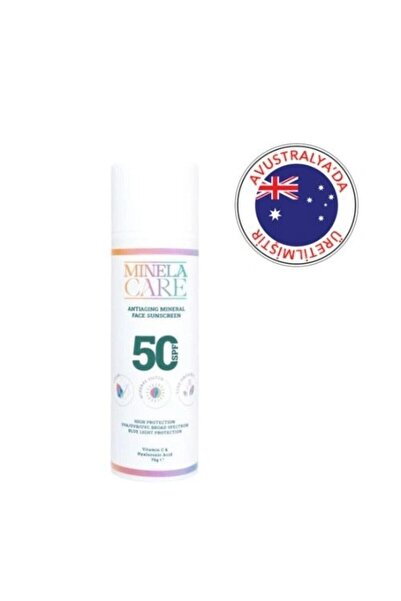 Minela Care Anti-Aging Organik Mineral Filtreli Yüz Güneş Kremi SPF50+ 70 gr