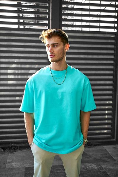 İLKCET MODA Βαμβακερό μπλουζάκι Unisex Oversize Basic
