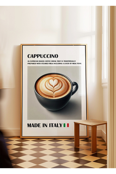 ARTHOUSECOLLECTIVE Kapućino - Poster sa kafom - Poster u dimenzijama stola be...