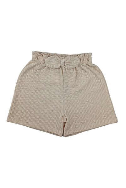 Via Girls Μπεζ σορτς 2-5 ετών - 100% βαμβάκι, μήκος πάνω από το γόνατο, μοτίβ...