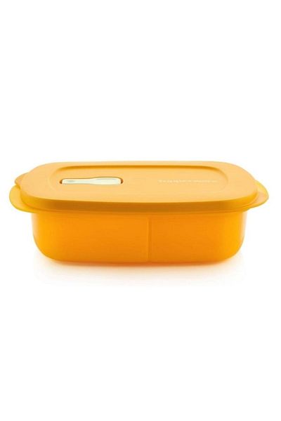Tupperware Feeding Oven Container with Microwave Compartment 1 Lt Orange Hsgl