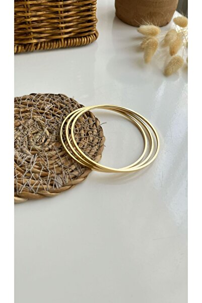 stainles steel Küçük Boy Karamaz Çelik Ajda Bilezik 3lü Set