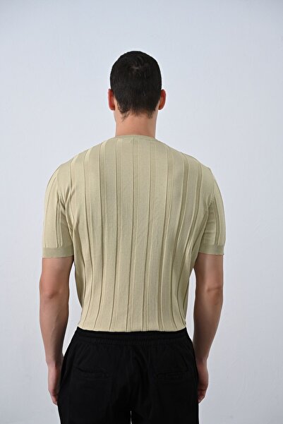 İLKCET MODA Πλεκτό Premium ριγέ μπλουζάκι