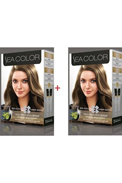 Sea Color 7.3 Fındık Kabuğu Set Boya 2 Kutu (her Kutuda; 2 Tüp Boyası (2x50 M...