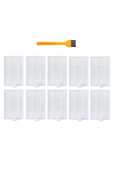 robotyedek Viomi V5 V5 Pro Alpha 2 Pro Uyumlu Yedek Hepa Filtre Ve Temizleme Fırçası-11 Parça