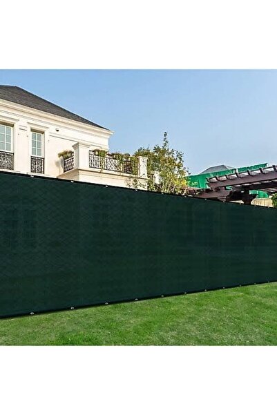 PERBRANDA Gölgelik File 1.5 Mt X 10 Mt %95 Koyu Yeşil Çit Bahçe Filesi 130gr Uv Katkılı