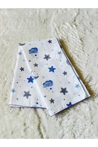 anne dokunuşu gibi KUZUM BEBE بطانية قماط للأطفال من نسيج الموسلين منقوشة على...