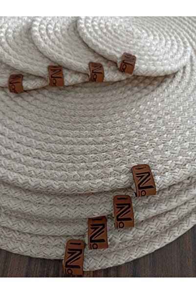 Naspar Ecru Color 32 CM 4 Pieces Saucer / Placemat