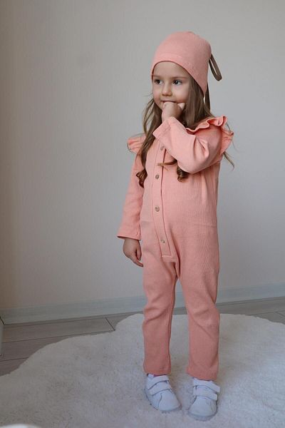 Süslüm Kids Beret Neck Collar Jumpsuit