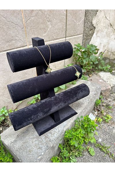 vitrinshop Bracelet And Watch Stand Black Velvet Jewelry Spark Plug Stand