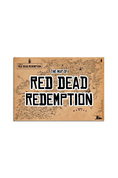 Talented Bears Workshop Red Dead Redemption Oyun Haritası 50*70cm, Rdr Oyun H...