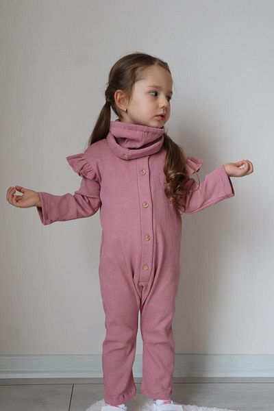 Süslüm Kids Beret Neck Collar Jumpsuit
