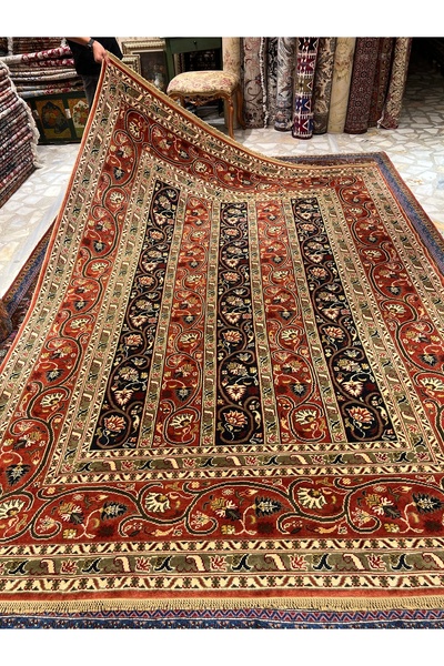 RD RAMAZAN DAĞ EL HALI SANATI El Dokuma Ottoman Serisi Uşak Şal Desenli Halı ...