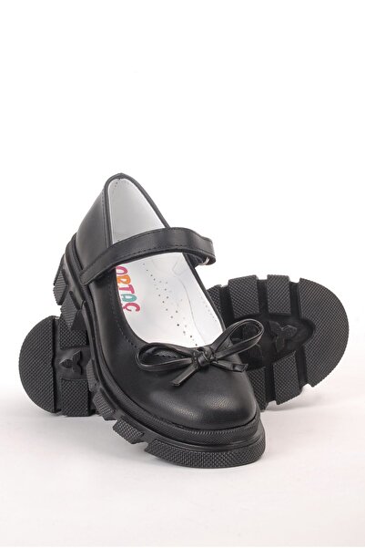 Rıdvan Çelik Black Casual Ballerinas and School Shoes for Girls