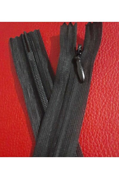 İMREN AKSESUAR سحاب مخفي أسود 50 سم - 5 قطع