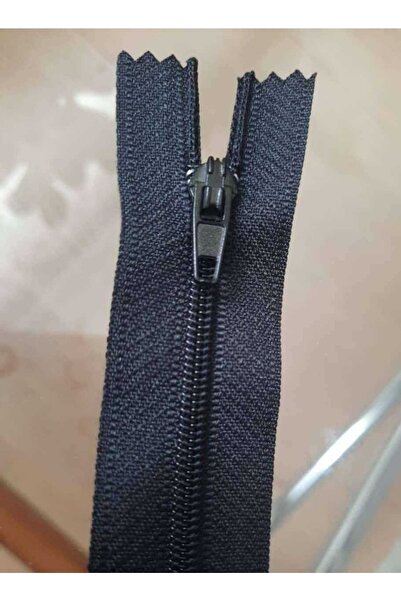 İMREN AKSESUAR Черна пола и цип за панталони 18 см 1 опаковка от 20 броя