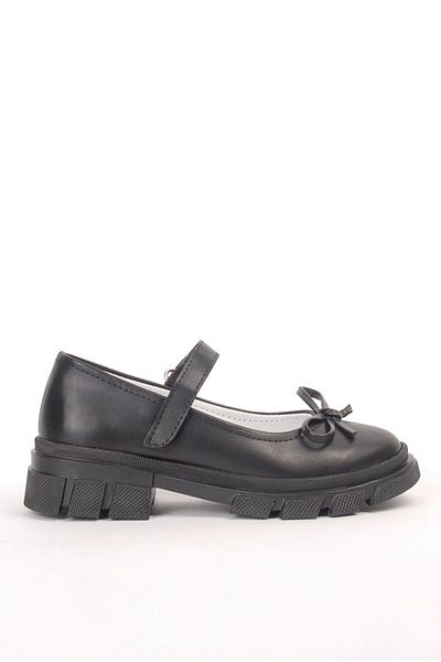Rıdvan Çelik Black Casual Ballerinas and School Shoes for Girls