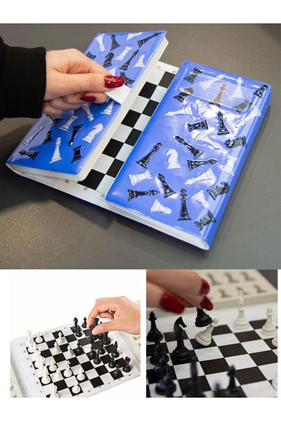 anı fotoğrafçılık her anı'nıza y'anı'ınızdayız Blue Chess Set