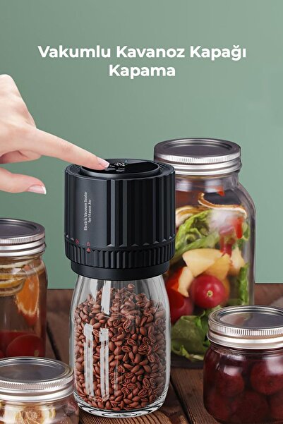 Genel Markalar Elektrikli Vakumlu Kavanoz Kapağı Kapama Makinesi, Gıda Saklama Ve Uzun Süre Taze Tutma