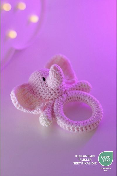 Lilalinda Baby Rattle Playmate (Hand Knitted)
