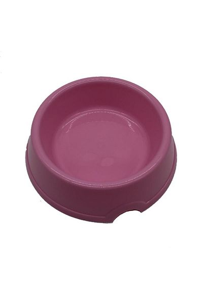 Pettrend Pink Plastic Single Food-Water Bowl
