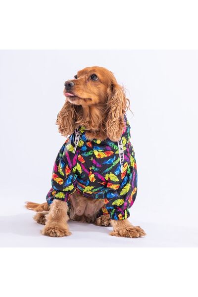Pawstar Plumis Fileli Köpek Tulum Yağmurluğu Köpek Yağmurluk Köpek Kıyafeti Köpek Elbisesi