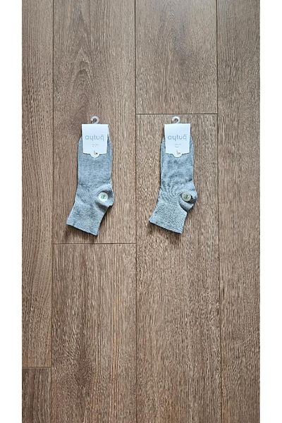 Aytuğ Летни чорапи Saac Double Bamboo в сиво - 34282-2