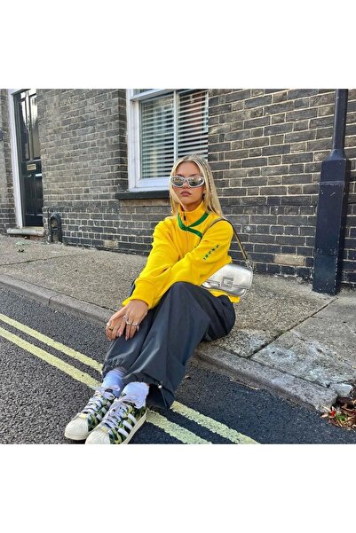 1blood Yellow Vintage Brasil - 3 Thread Zippered Thick Fabric Unisex Hooded