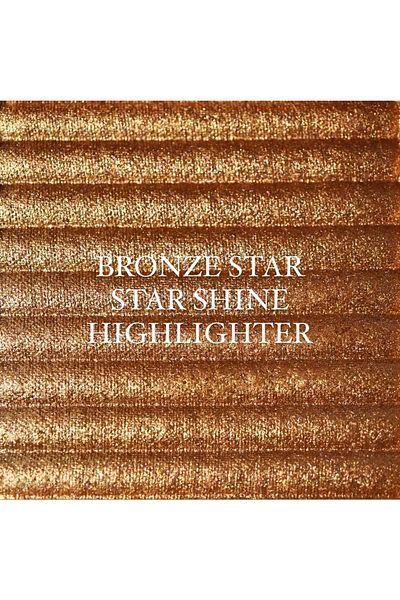 EDA LUXURY BEAUTY Vegan Glow Makeup - Gold Copper Bronzer, Brightening Star Shine Highlighter, Glitter Silky Satin