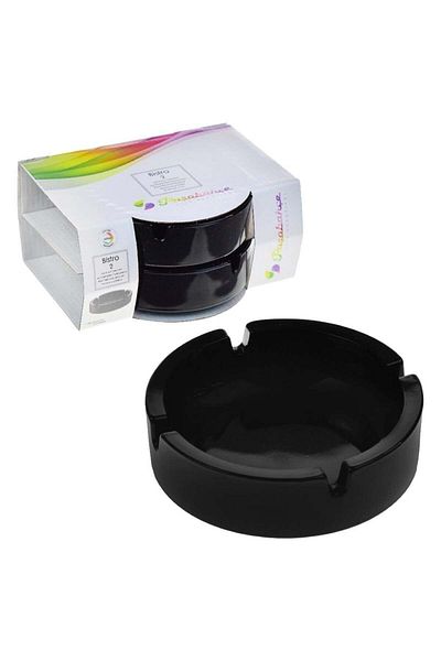 Paşabahçe Bistro 2-Piece Ashtray Set - 54036 Sodalime Glass