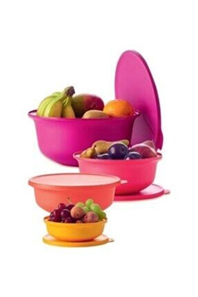 Tupperware مجموعة حاويات تخزين Aloha مكونة من 4 قطع