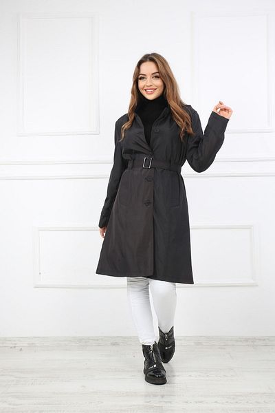 S&V TEKSTİL Trenci negru de damă