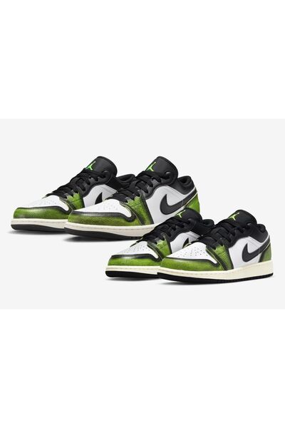 Nike Air Jordan 1 Low White Black Green Sneaker