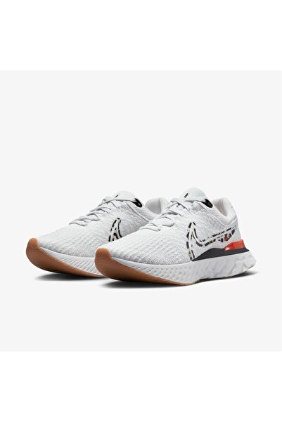 Nike React Infinity Run Flyknit 3 Kadın Gri Spor Ayakkabı (Dar Kalıp 1 Beden Büyük Alınız